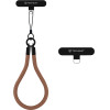 Techsuit - Rope Wrist Strap - for Phones, with Keychain Cord, Nylon Braided, Durable, Universal - Cocoa Truffle - (RWS2-72)