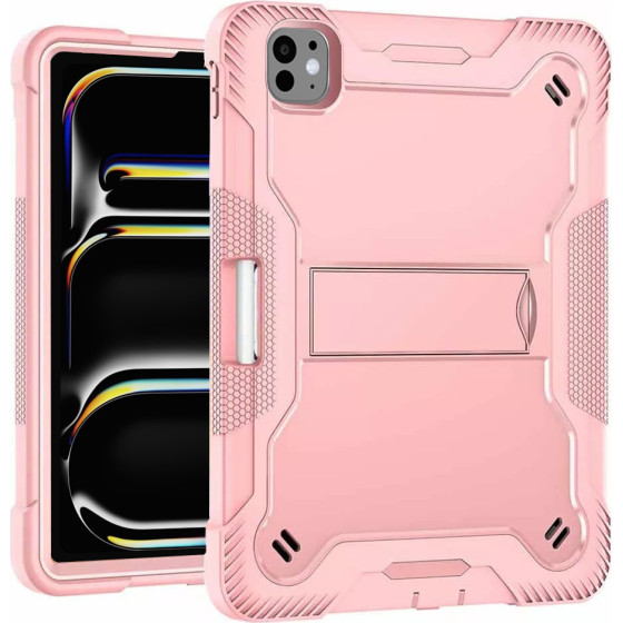 Techsuit - Rugged TabShell + Screen Protector - iPad Pro 11 (2024) - Rose Gold