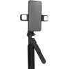 Techsuit - Selfie Stick - Compact Tripod Mount, Bluetooth Remote Control, Double LED Light, Foldable, 167cm - Black - (K30S)