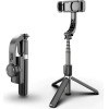 Techsuit - Selfie Stick - Stable Gimbal/Tripod with Bluetooth Remote Control, 360 Rotation, 86cm - Black - (L08)
