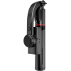 Techsuit - Selfie Stick - Stable Monopod/Tripod with Bluetooth Remote Control, 400mAh, 70cm - Black - (L19)