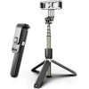 Techsuit - Selfie Stick - Stable Tripod with Bluetooth Remote Control, Aluminium Alloy, 83cm - Black - (L03)