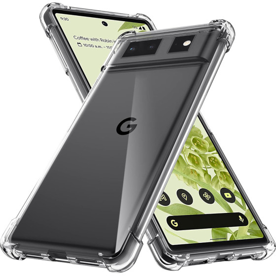 Techsuit - Shockproof Clear Silicone - Google Pixel 6 - Clear