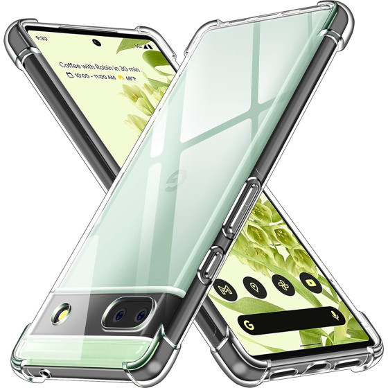 Techsuit - Shockproof Clear Silicone - Google Pixel 6a - Clear