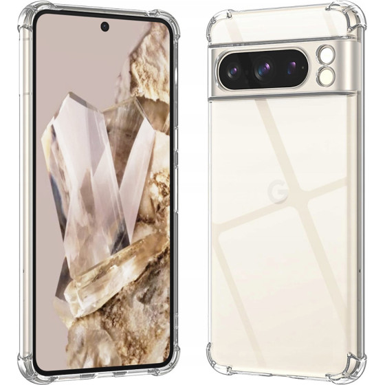 Techsuit - Shockproof Clear Silicone - Google Pixel 8 Pro - Clear