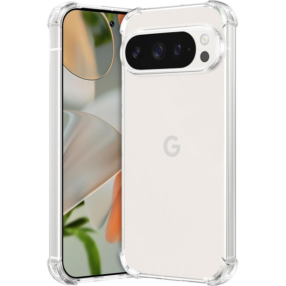 Techsuit - Shockproof Clear Silicone - Google Pixel 9 Pro - Clear