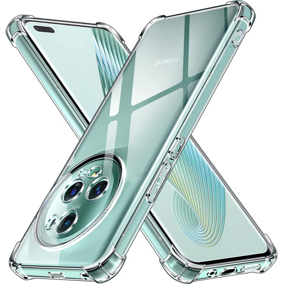 Techsuit - Shockproof Clear Silicone - Honor Magic5 Pro - Clear