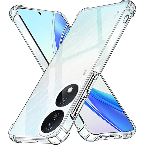 Techsuit - Shockproof Clear Silicone - Honor X7b / X7b 5G / 90 SMART - Clear