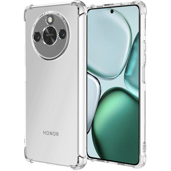 Techsuit - Shockproof Clear Silicone - Honor X9c Smart - Clear