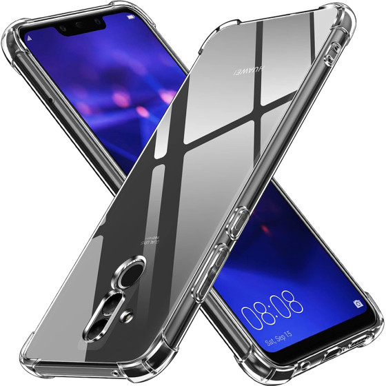 Techsuit - Shockproof Clear Silicone - Huawei Mate 20 Lite - Clear