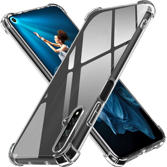 Techsuit - Shockproof Clear Silicone - Huawei Nova 5T / Honor 20 - Clear