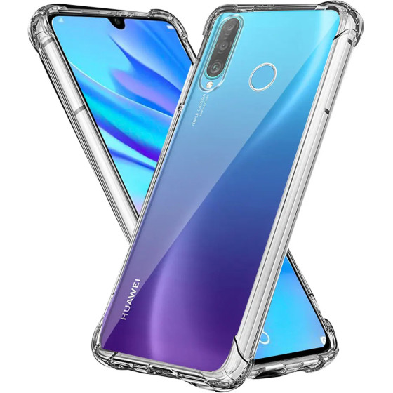 Techsuit - Shockproof Clear Silicone - Huawei P30 Lite / P30 Lite New Edition - Clear