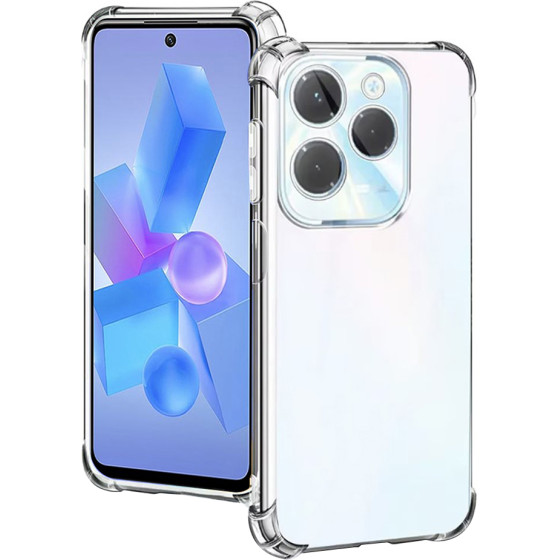 Techsuit - Shockproof Clear Silicone - Infinix Hot 40 / 40 Pro - Clear