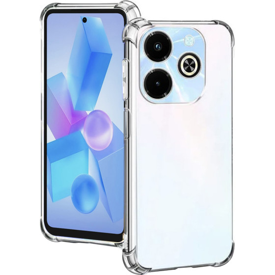 Techsuit - Shockproof Clear Silicone - Infinix Hot 40i - Clear