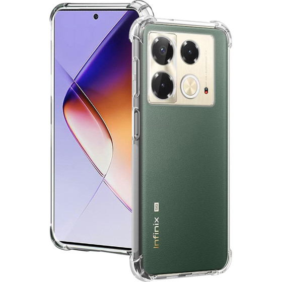 Techsuit - Shockproof Clear Silicone - Infinix Note 40 - Clear