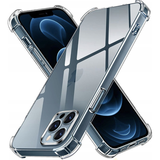 Techsuit - Shockproof Clear Silicone - iPhone 12 Pro - Clear