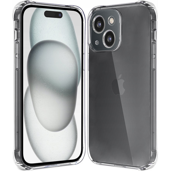 Techsuit - Shockproof Clear Silicone - iPhone 15 Plus - Clear