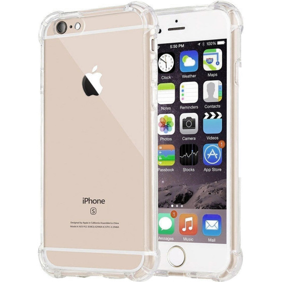Techsuit - Shockproof Clear Silicone - iPhone 7 / iPhone 8 / iPhone SE 2, SE 2020 / iPhone SE 3, SE 2022 - Clear