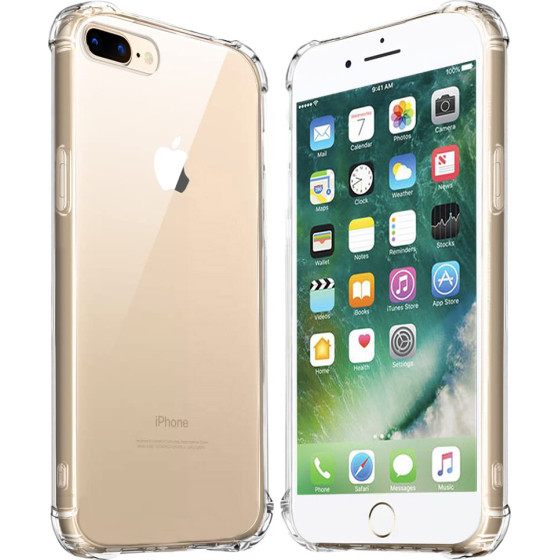 Techsuit - Shockproof Clear Silicone - iPhone 7 Plus / iPhone 8 Plus - Clear