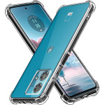 Techsuit - Shockproof Clear Silicone - Motorola Edge 40 Neo - Clear