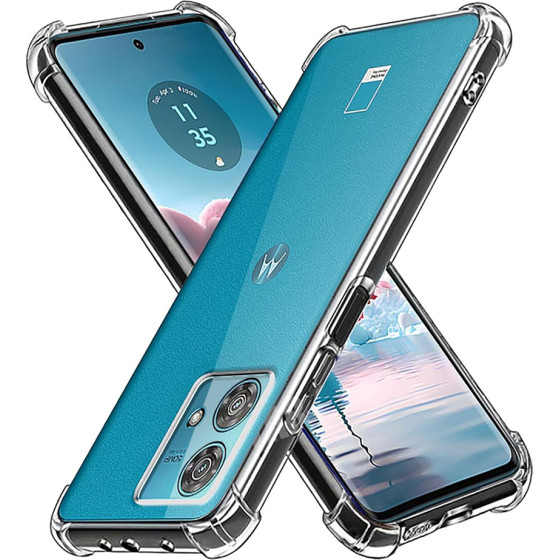 Techsuit - Shockproof Clear Silicone - Motorola Edge 40 Neo - Clear