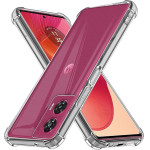 Techsuit - Shockproof Clear Silicone - Motorola Edge 50 Fusion - Clear