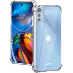 Techsuit - Shockproof Clear Silicone - Motorola Moto E32 / Moto E32s / Moto G22 - Clear
