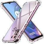 Techsuit - Shockproof Clear Silicone - Motorola Moto G10 / Moto G20 / Moto G30 - Clear