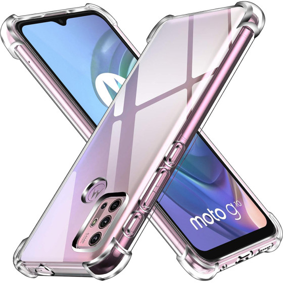 Techsuit - Shockproof Clear Silicone - Motorola Moto G10 / Moto G20 / Moto G30 - Clear
