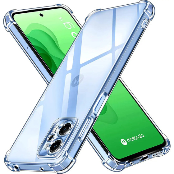 Techsuit - Shockproof Clear Silicone - Motorola Moto G13 / G23 - Clear