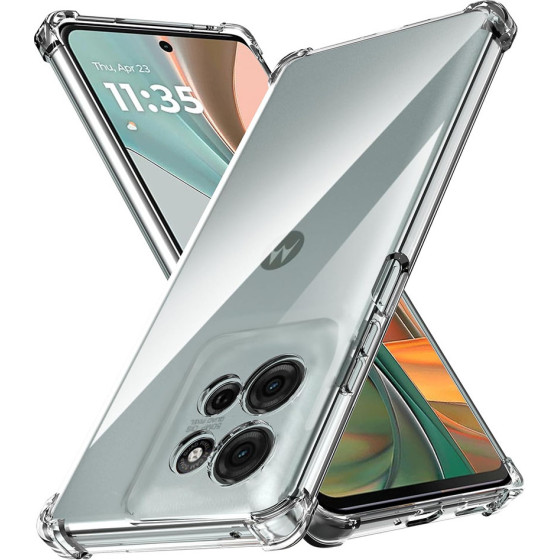 Techsuit - Shockproof Clear Silicone - Motorola Moto G15 / G15 Power - Clear