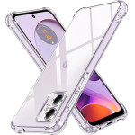 Techsuit - Shockproof Clear Silicone - Motorola Moto G14 - Clear