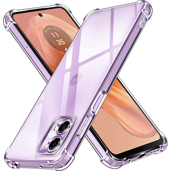 Techsuit - Shockproof Clear Silicone - Motorola Moto G24 Power - Clear