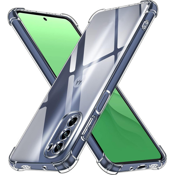 Techsuit - Shockproof Clear Silicone - Motorola Moto G31 / Moto G41 - Clear