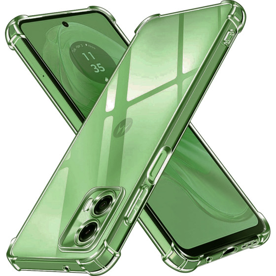 Techsuit - Shockproof Clear Silicone - Motorola Moto G35 - Clear