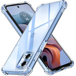 Techsuit - Shockproof Clear Silicone - Motorola Moto G34 / Moto G45 - Clear