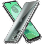Techsuit - Shockproof Clear Silicone - Motorola Moto G54 - Clear