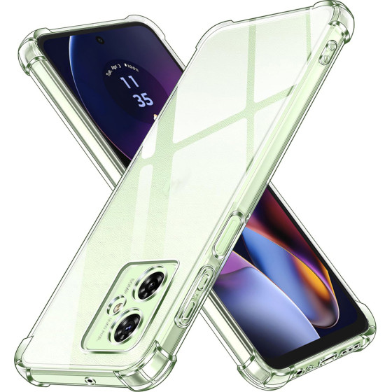 Techsuit - Shockproof Clear Silicone - Motorola Moto G55 - Clear