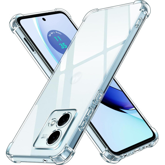 Techsuit - Shockproof Clear Silicone - Motorola Moto G84 - Clear