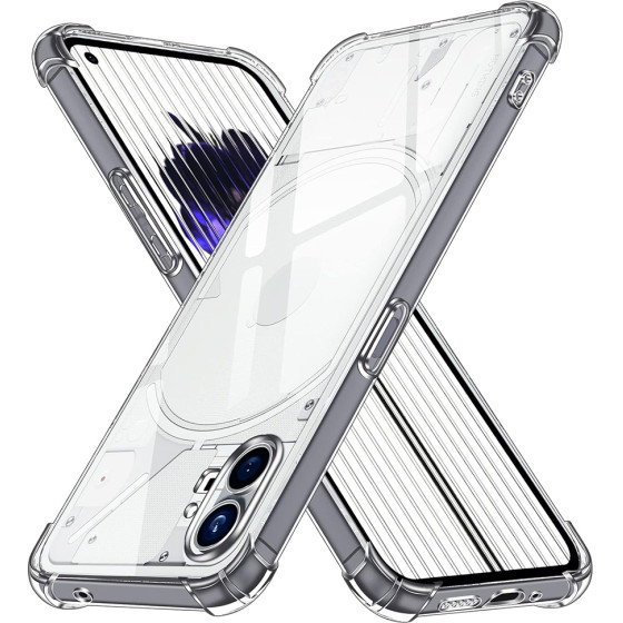 Techsuit - Shockproof Clear Silicone - Nothing Phone (1) - Clear