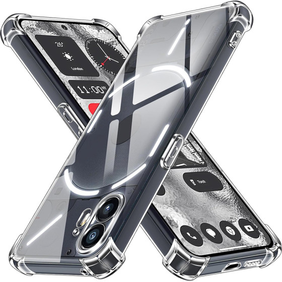 Techsuit - Shockproof Clear Silicone - Nothing Phone (2) - Clear