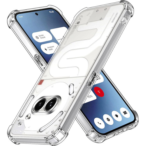 Techsuit - Shockproof Clear Silicone - Nothing Phone (2a) / (2a) Plus - Clear