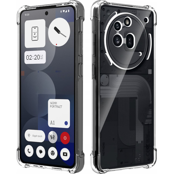 Techsuit - Shockproof Clear Silicone - Nothing Phone (3a) Pro - Clear