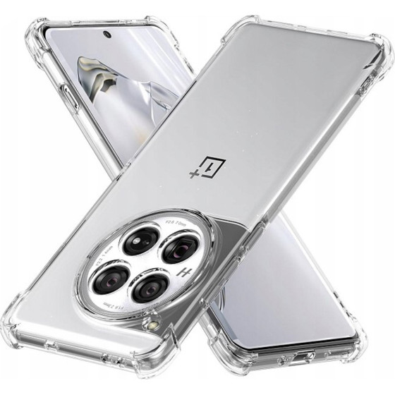 Techsuit - Shockproof Clear Silicone - OnePlus 12 - Clear