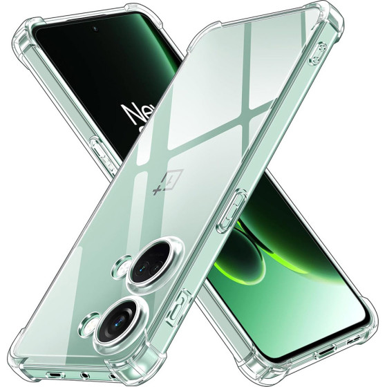 Techsuit - Shockproof Clear Silicone - OnePlus Nord 3 - Clear