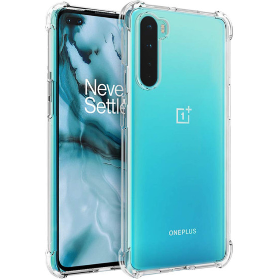 Techsuit - Shockproof Clear Silicone - OnePlus Nord 5G - Clear