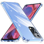 Techsuit - Shockproof Clear Silicone - Oppo A54 5G / A74 5G / OnePlus Nord N200 5G - Clear