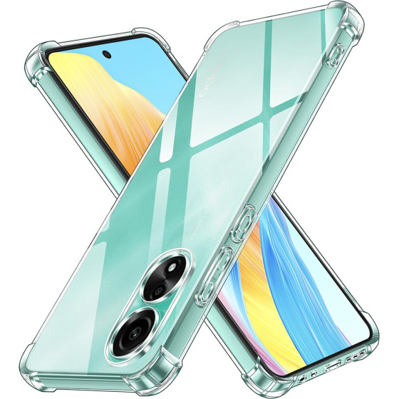Techsuit - Shockproof Clear Silicone - Oppo A58 4G - Clear