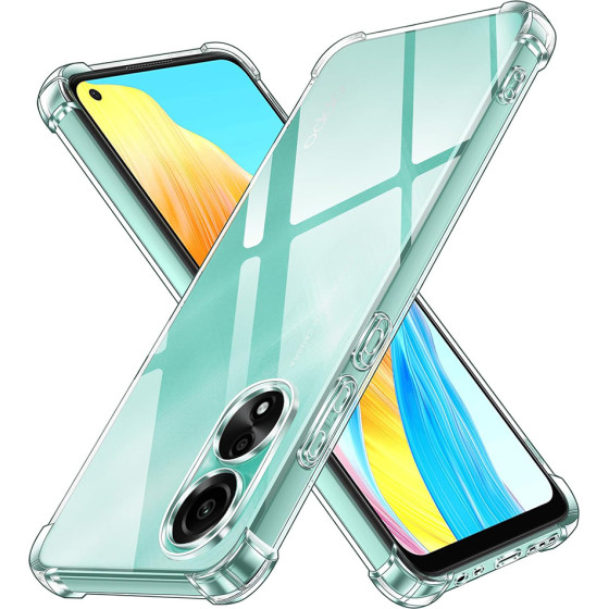 Techsuit - Shockproof Clear Silicone - Oppo A78 4G - Clear