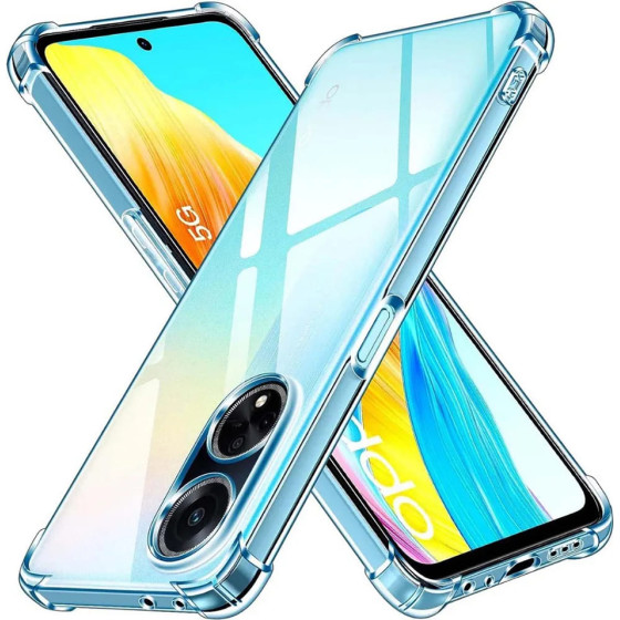 Techsuit - Shockproof Clear Silicone - Oppo A98 5G - Clear